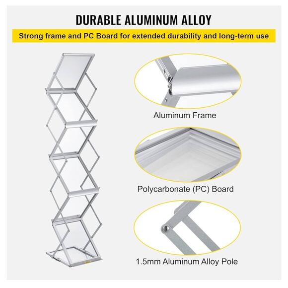 Heavy Duty Brochure Holder Stand Pop-up Catalog Holder Stand Literature Rack - Picture 5 of 7